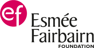 Esmee Faribairn logo, leads to their website